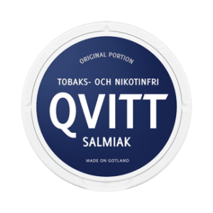 Qvitt Salmiak Nikotinfritt Portionssnus