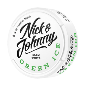 Nick and Johnny Green Ice Slim White