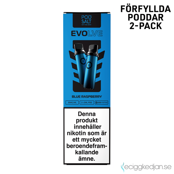 Evolve Mesh Pod | Blue Raspberry | Förfylld Pod | 2pack