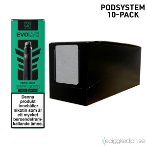 Evolve Mesh Pod Kit | Starter Kit (Green) Fresh Mint | Batteri inkl Förfylld Pod | 2*10pack