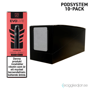 Evolve Mesh Pod Kit | Starter Kit (Maroon) Lychee Ice | Batteri inkl Förfylld Pod | 2*10pack