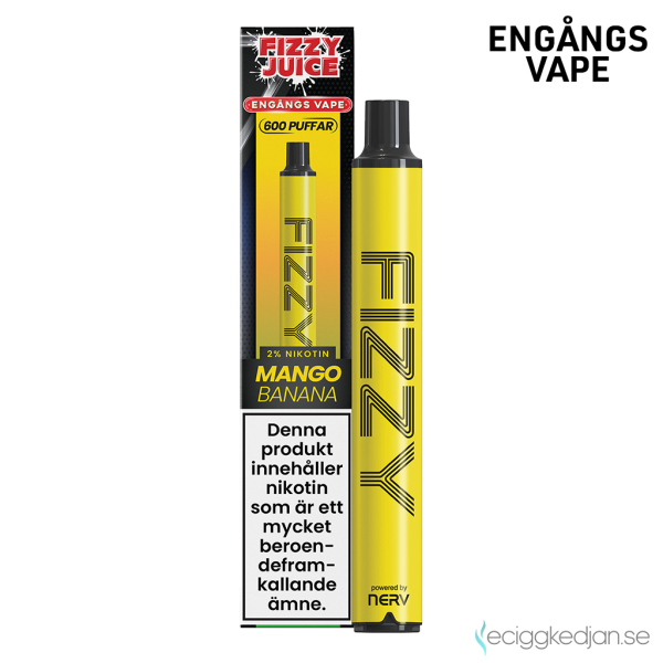 Fizzy | Mango Banana | Engångs Vape | 20mg | OBS!! Utgånget Datum