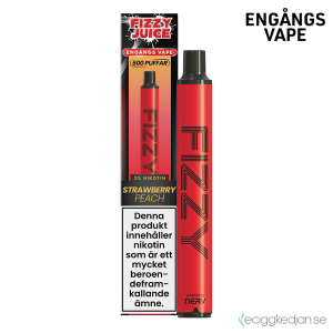 Fizzy | Strawberry Peach | Engångs Vape | 20mg | OBS!! Utgånget Datum