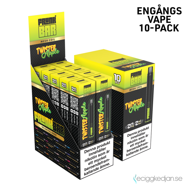 Frunk Bar Mesh | Twisted Apple | Engångs Vape | 20mg | 10pack