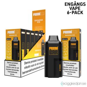 Frunk 5000 Mesh | Banana Ice | Engångs Vape | 14mg | 6pack