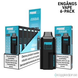 Frunk 5000 Mesh | Sour Blue Raspberry | Engångs Vape | 14mg | 6pack