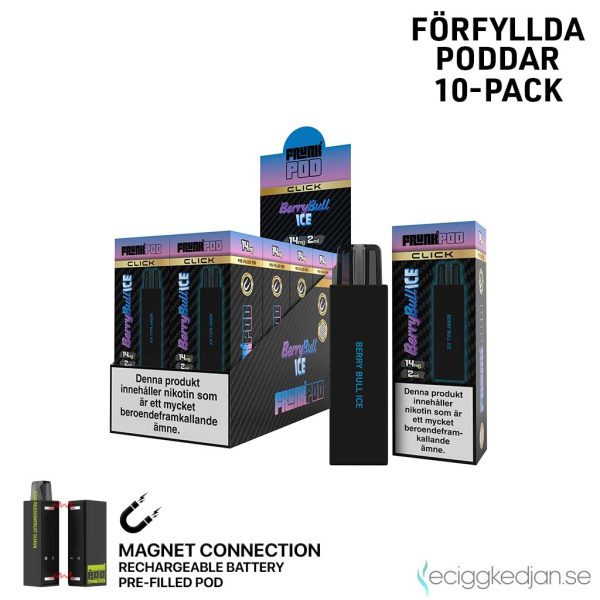 Frunk Pod Click Mesh | Berry Bull Ice | Förfylld Pod | 10pack