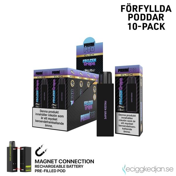 Frunk Pod Click Mesh | Frozen Grape | Förfylld Pod | 10pack