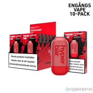 Hyper Bar Mesh | Strawberry Ice | Engångs Vape | 20mg | 10pack