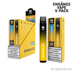 N ONE | Banana Ice | Engångs Vape | 20mg | 5pack