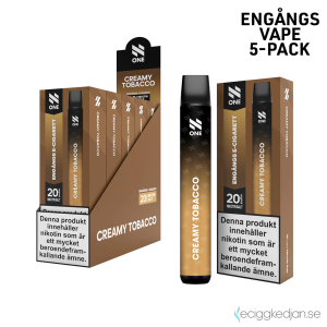 N ONE | Creamy Tobacco | Engångs Vape | 20mg | 5pack