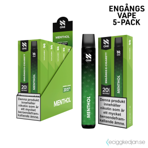 N ONE | Menthol | Engångs Vape | 20mg | 5pack