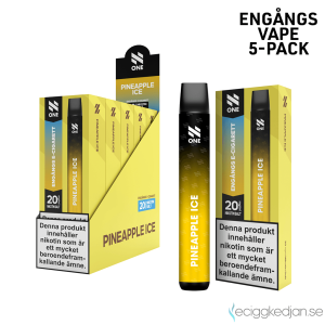 N ONE | Pineapple Ice | Engångs Vape | 20mg | 5pack