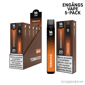 N ONE | Tobacco | Engångs Vape | 20mg | 5pack