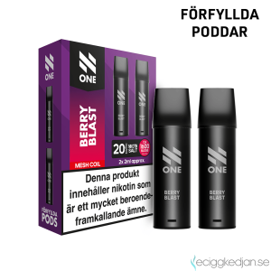 N One Mesh Pod V1| Berry Blast | 1600 Puff per 2pack | Inkl 1st Batteri