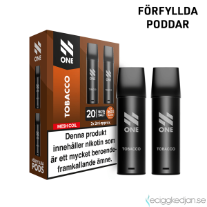 N One Mesh Pod V1 | Tobacco | 1600 Puff per 2pack | Inkl 1st Batteri