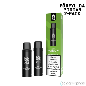 N One Mesh Pod V2 | Kiwi Passionfruit Guava | Förfylld Pod | 2pack