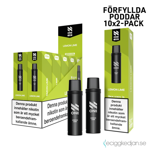 N One Mesh Pod V2 | Lemon Lime | Förfylld Pod | 2*10pack