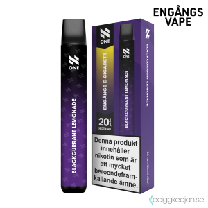 N ONE | Blackcurrant Lemonade | Engångs Vape | OBS!! Utgånget Datum