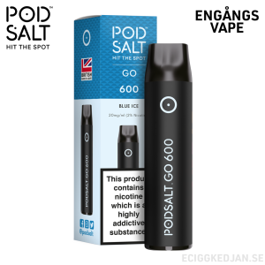 Pod Salt GO 600 | Blue Ice | Engångs Vape | OBS!! Utgånget Datum