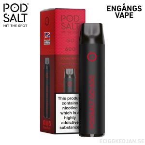 Pod Salt GO 600 | Double Apple | Engångs Vape | OBS!! Utgånget Datum