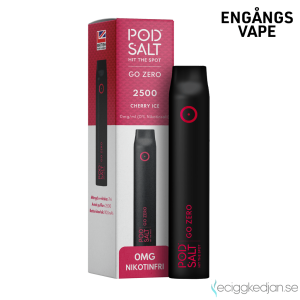 Pod Salt Go ZERO 2500 | Cherry Ice | Engångs Vape | 0mg | 7ml