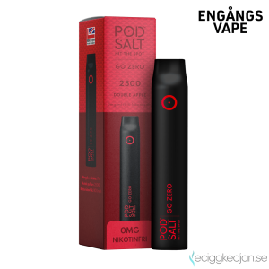 Pod Salt Go ZERO 2500 | Double Apple | Engångs Vape | 0mg | 7ml