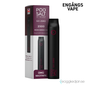 Pod Salt Go ZERO 2500 | Mixed Berries Ice | Engångs Vape | 0mg | 7ml