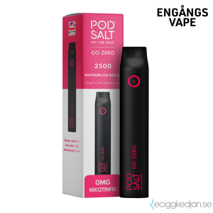 Pod Salt Go ZERO 2500 | Watermelon Breeze | Engångs Vape | 0mg | 7ml