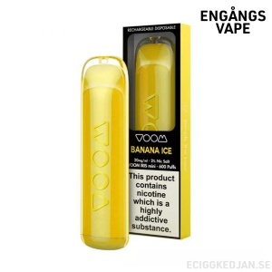 Voom Iris | Banana Ice | Engångs Vape | OBS!! Utgånget Datum