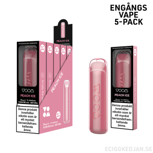 Voom Iris | Peach Ice | Engångs Vape | 20mg | 5pack | OBS!! Utgånget Datum