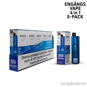 IVG 2400 4in1 Mesh | Blue Edition 4*2ml | Engångs Vape | 20mg | 5pack