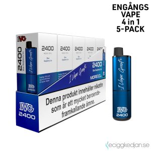 IVG 2400 4in1 Mesh | Blue Raspberry Ice 4*2ml | Engångs Vape | 20mg | 5pack