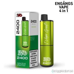 IVG 2400 4in1 Mesh | Lemon Lime 4*2ml | Engångs Vape | 20mg