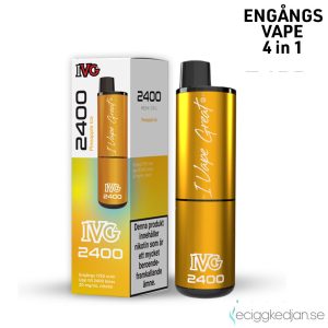 IVG 2400 4in1 Mesh | Pineapple Ice 4*2ml | Engångs Vape | 20mg