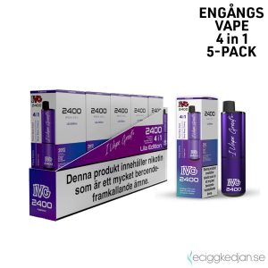 IVG 2400 4in1 Mesh | Purple Edition 4*2ml | Engångs Vape | 20mg | 5pack
