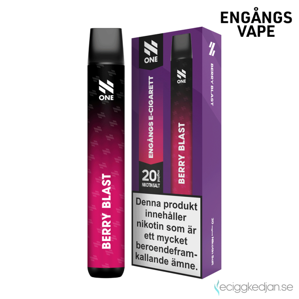 N ONE | Berry Blast | Engångs Vape | OBS!! Utgånget Datum
