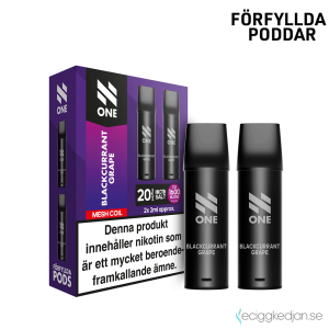 N One Mesh Pod V1 | Blackcurrant Grape | 1600 Puff per 2pack | Inkl 1st Batteri