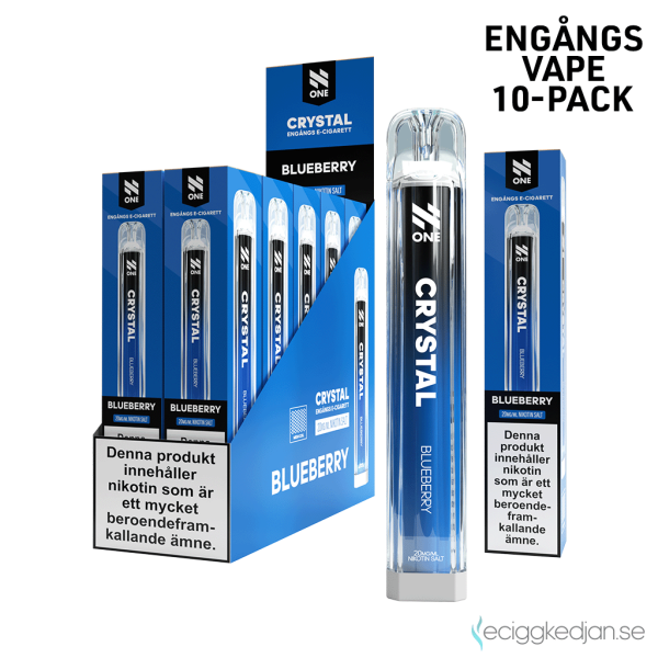 N One Crystal Mesh | Blueberry | Engångs Vape | 20mg | 10pack
