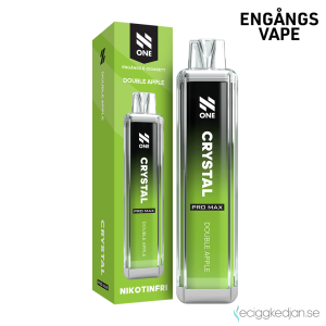 N One Crystal ZERO Mesh | Double Apple | Engångs Vape | 0mg | 12ml