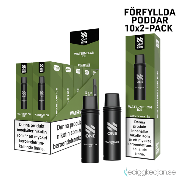 N One Mesh Pod V2 | Watermelon Ice | Förfylld Pod | 2*10pack