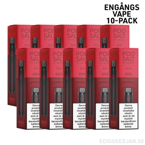 Pod Salt GO 600 | Double Apple | Engångs Vape | 10-pack | OBS!! Utgånget Datum