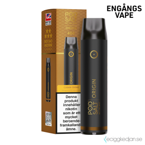 Pod Salt Origin GO 600 | Cuban Creme | Engångs Vape