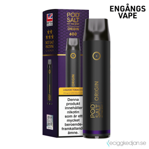 Pod Salt Origin GO 600 | Liquor Tobacco | Engångs Vape