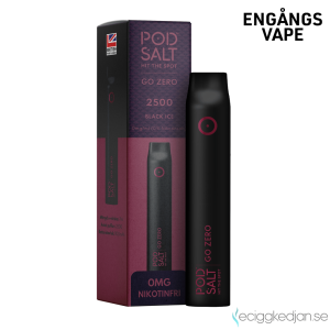 Pod Salt Go ZERO 2500 | Black Ice | Engångs Vape | 0mg | 7ml