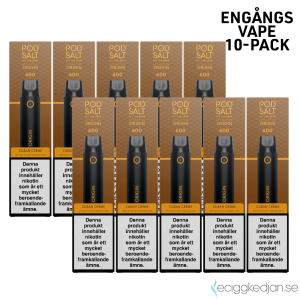 Pod Salt Origin GO 600 | Cuban Creme | Engångs Vape | 10-pack